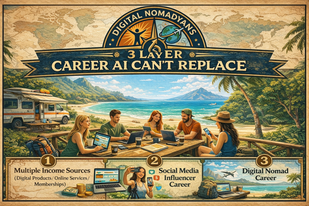3 layers career AI Can't Replace- Digital Nomadyans